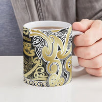 Aotearoa Iwi Ngati Whatua Ceramic Mug Maori Wharenui House Tribal Pattern LT9 - Polynesian Pride