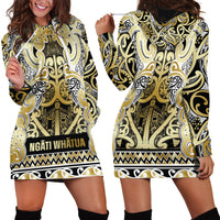 Aotearoa Iwi Ngati Whatua Hoodie Dress Maori Wharenui House Tribal Pattern LT9 - Polynesian Pride
