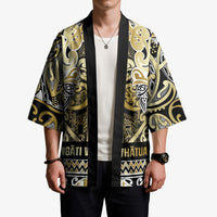 Aotearoa Iwi Ngati Whatua Kimono Maori Wharenui House Tribal Pattern LT9 - Polynesian Pride