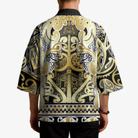 Aotearoa Iwi Ngati Whatua Kimono Maori Wharenui House Tribal Pattern LT9 - Polynesian Pride