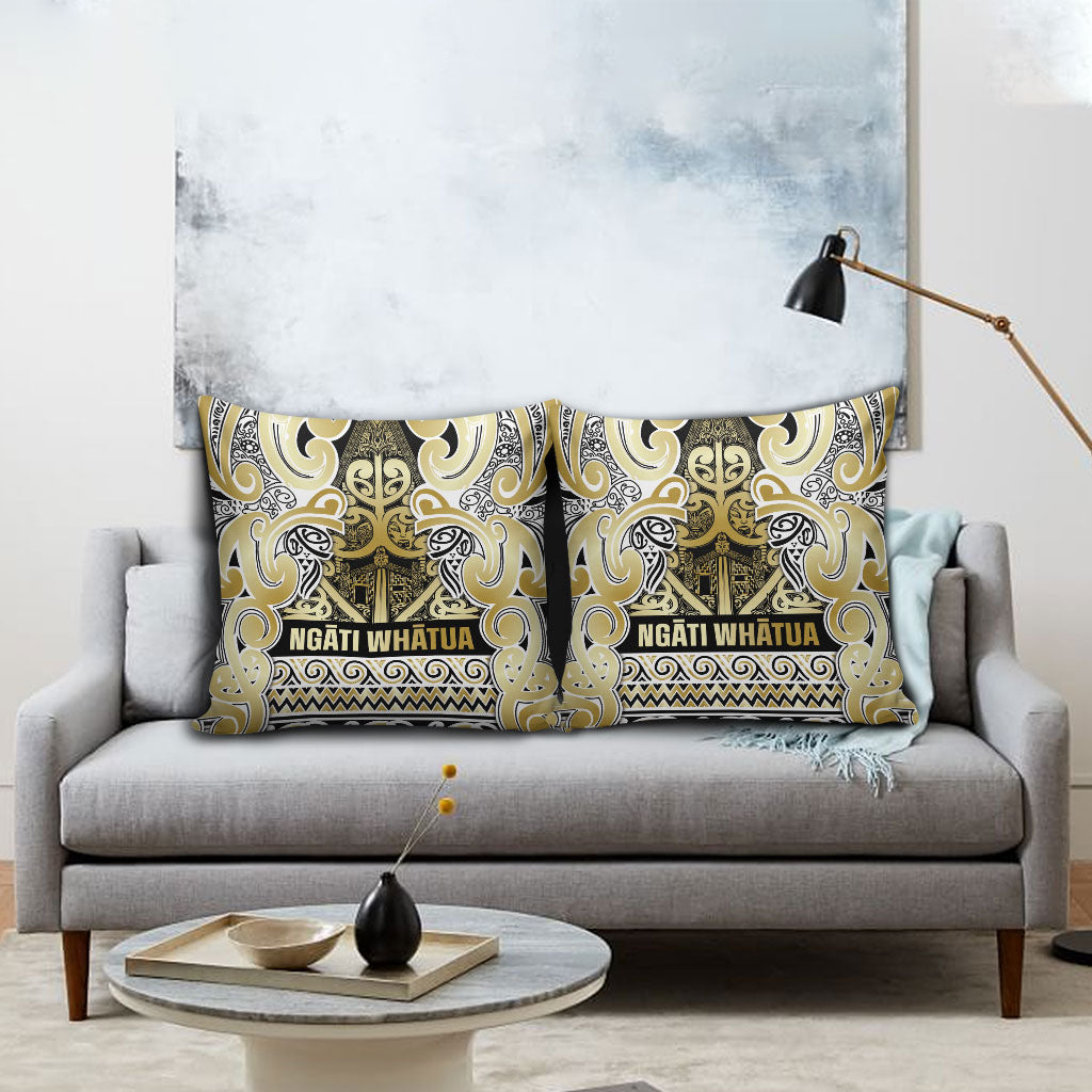 Aotearoa Iwi Ngati Whatua Pillow Cover Maori Wharenui House Tribal Pattern LT9 - Polynesian Pride