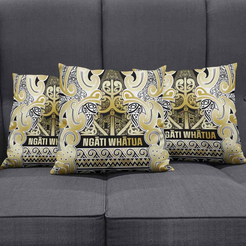 Aotearoa Iwi Ngati Whatua Pillow Cover Maori Wharenui House Tribal Pattern LT9 - Polynesian Pride
