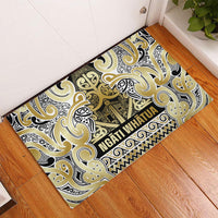 Aotearoa Iwi Ngati Whatua Rubber Doormat Maori Wharenui House Tribal Pattern LT9 - Polynesian Pride