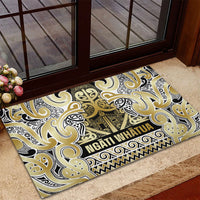 Aotearoa Iwi Ngati Whatua Rubber Doormat Maori Wharenui House Tribal Pattern LT9 - Polynesian Pride