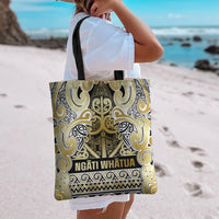 Aotearoa Iwi Ngati Whatua Tote Bag Maori Wharenui House Tribal Pattern LT9 - Polynesian Pride