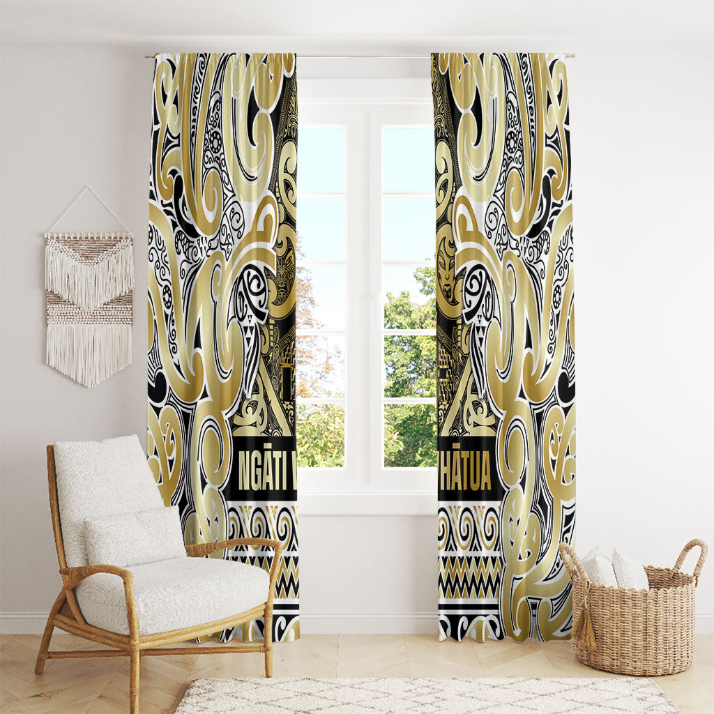 Aotearoa Iwi Ngati Whatua Window Curtain Maori Wharenui House Tribal Pattern LT9 - Polynesian Pride
