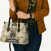 Aotearoa Iwi Waikato Tainui Leather Bag Maori Wharenui House Tribal Pattern LT9 - Polynesian Pride