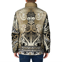 Aotearoa Iwi Waikato Tainui Padded Jacket Maori Wharenui House Tribal Pattern LT9 - Polynesian Pride