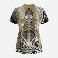 Aotearoa Iwi Waikato Tainui Scrub Top Maori Wharenui House Tribal Pattern LT9 - Polynesian Pride