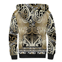 Aotearoa Iwi Waikato Tainui Sherpa Hoodie Maori Wharenui House Tribal Pattern LT9 - Polynesian Pride