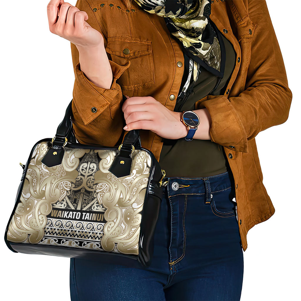 Aotearoa Iwi Waikato Tainui Shoulder Handbag Maori Wharenui House Tribal Pattern LT9 - Polynesian Pride