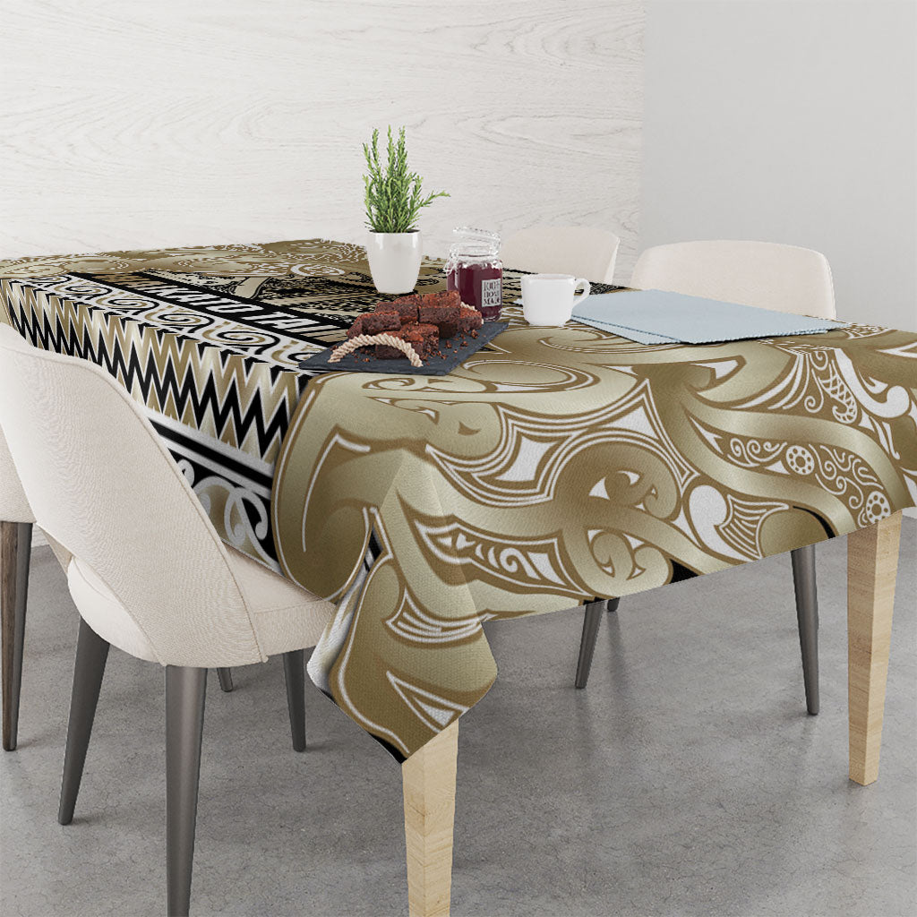 Aotearoa Iwi Waikato Tainui Tablecloth Maori Wharenui House Tribal Pattern LT9 - Polynesian Pride
