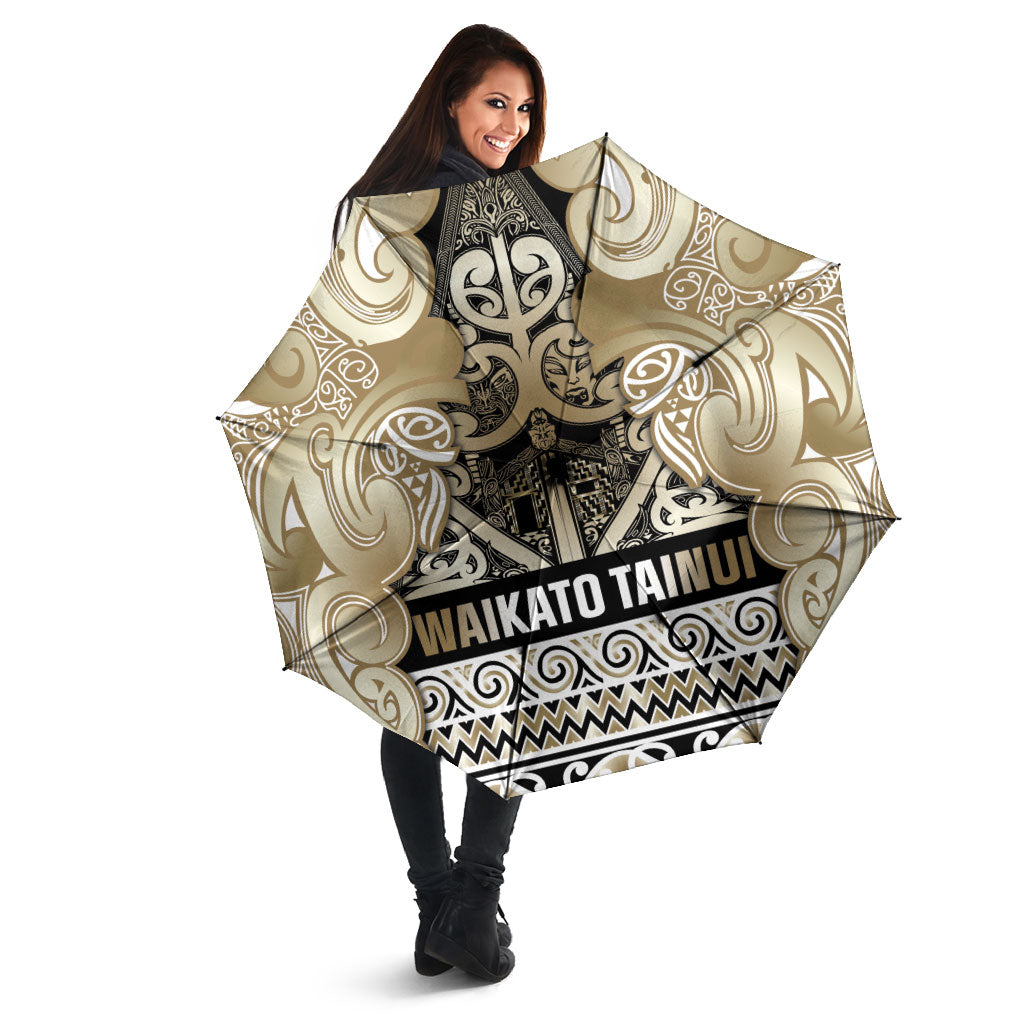 Aotearoa Iwi Waikato Tainui Umbrella Maori Wharenui House Tribal Pattern LT9 - Polynesian Pride