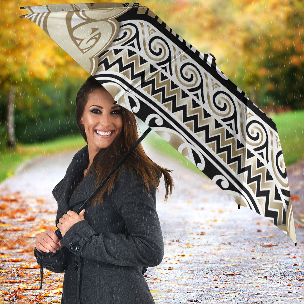 Aotearoa Iwi Waikato Tainui Umbrella Maori Wharenui House Tribal Pattern LT9 - Polynesian Pride
