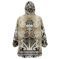 Aotearoa Iwi Waikato Tainui Wearable Blanket Hoodie Maori Wharenui House Tribal Pattern LT9 - Polynesian Pride