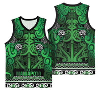Aotearoa Iwi Ngati Maniapoto Basketball Jersey Maori Wharenui House Tribal Pattern LT9 - Polynesian Pride