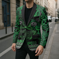 Aotearoa Iwi Ngati Maniapoto Blazer Maori Wharenui House Tribal Pattern LT9 - Polynesian Pride