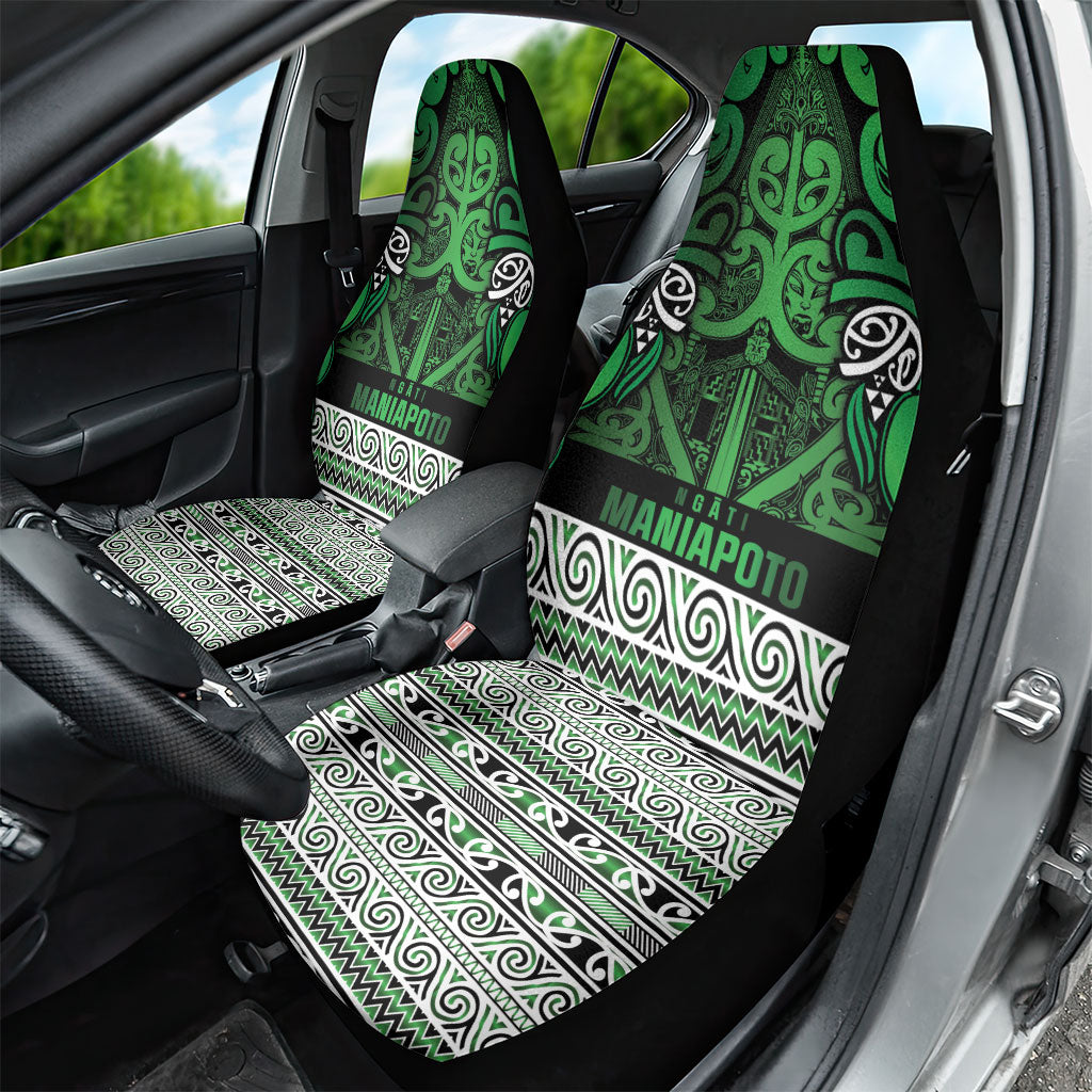 Aotearoa Iwi Ngati Maniapoto Car Seat Cover Maori Wharenui House Tribal Pattern LT9 - Polynesian Pride