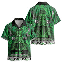 Aotearoa Iwi Ngati Maniapoto Kid Hawaiian Shirt Maori Wharenui House Tribal Pattern LT9 - Polynesian Pride