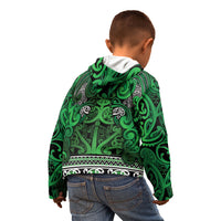 Aotearoa Iwi Ngati Maniapoto Kid Hoodie Maori Wharenui House Tribal Pattern LT9 - Polynesian Pride