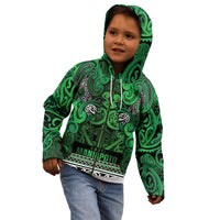 Aotearoa Iwi Ngati Maniapoto Kid Hoodie Maori Wharenui House Tribal Pattern LT9 - Polynesian Pride