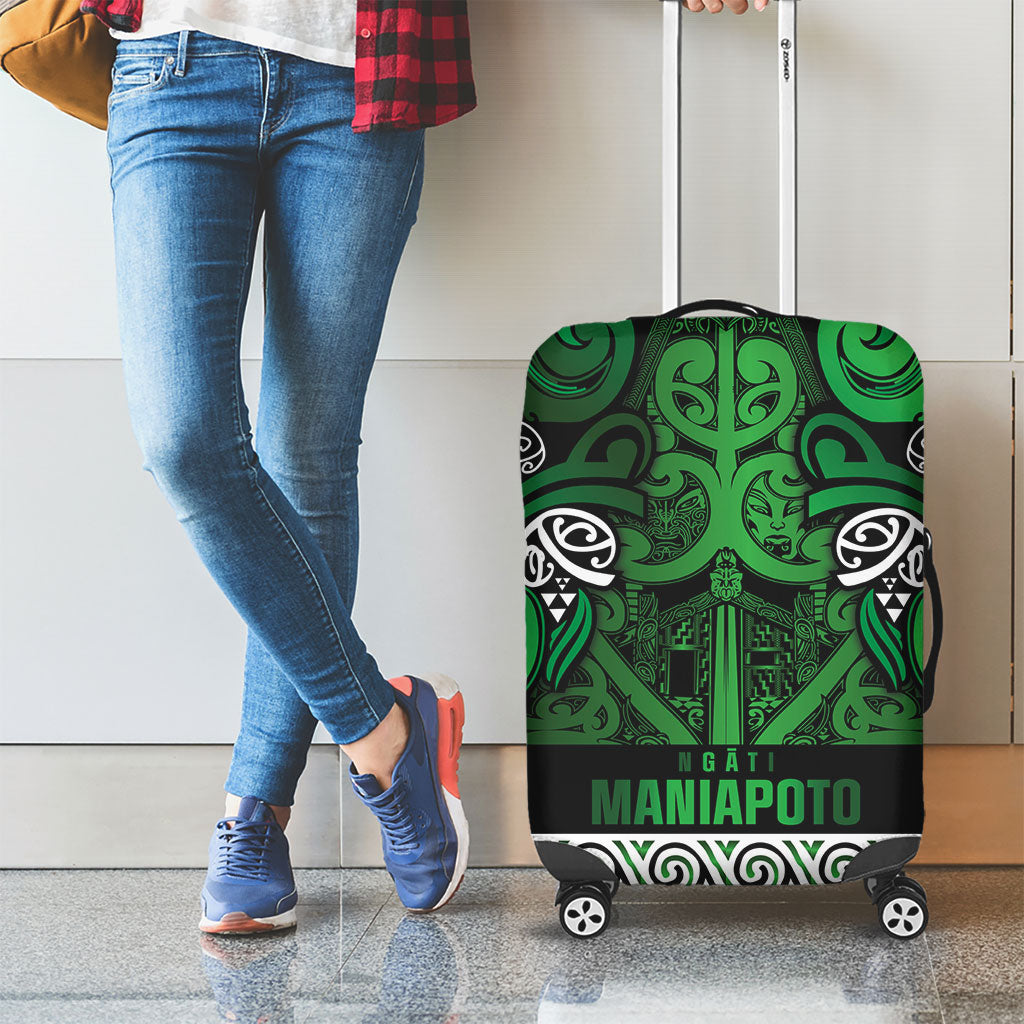 Aotearoa Iwi Ngati Maniapoto Luggage Cover Maori Wharenui House Tribal Pattern LT9 - Polynesian Pride