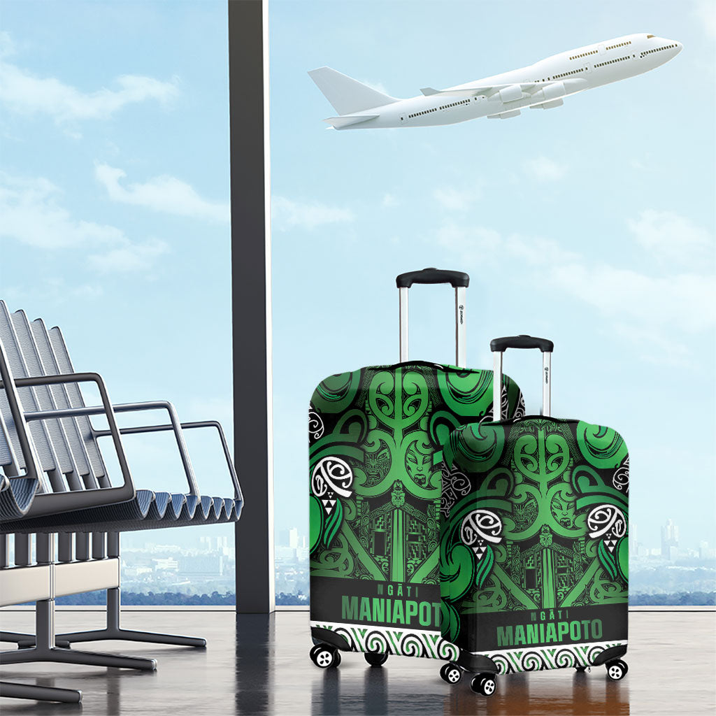 Aotearoa Iwi Ngati Maniapoto Luggage Cover Maori Wharenui House Tribal Pattern LT9 - Polynesian Pride