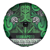 Aotearoa Iwi Ngati Maniapoto Spare Tire Cover Maori Wharenui House Tribal Pattern LT9 - Polynesian Pride
