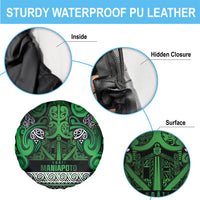Aotearoa Iwi Ngati Maniapoto Spare Tire Cover Maori Wharenui House Tribal Pattern LT9 - Polynesian Pride