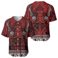 Aotearoa Iwi Te Arawa Baseball Jersey Maori Wharenui House Tribal Pattern LT9 - Polynesian Pride