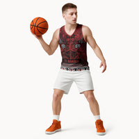 Aotearoa Iwi Te Arawa Basketball Jersey Maori Wharenui House Tribal Pattern LT9 - Polynesian Pride