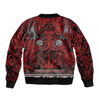 Aotearoa Iwi Te Arawa Bomber Jacket Maori Wharenui House Tribal Pattern LT9 - Polynesian Pride