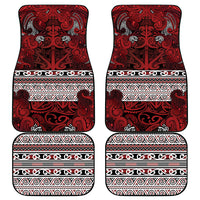 Aotearoa Iwi Te Arawa Car Mats Maori Wharenui House Tribal Pattern LT9 - Polynesian Pride