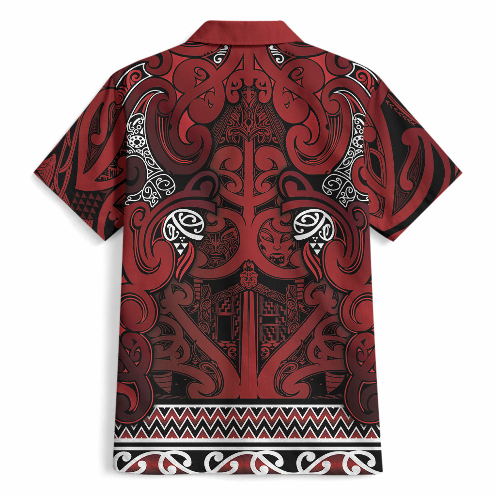 Aotearoa Iwi Te Arawa Hawaiian Shirt Maori Wharenui House Tribal Pattern LT9 - Polynesian Pride