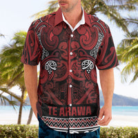 Aotearoa Iwi Te Arawa Hawaiian Shirt Maori Wharenui House Tribal Pattern LT9 - Polynesian Pride