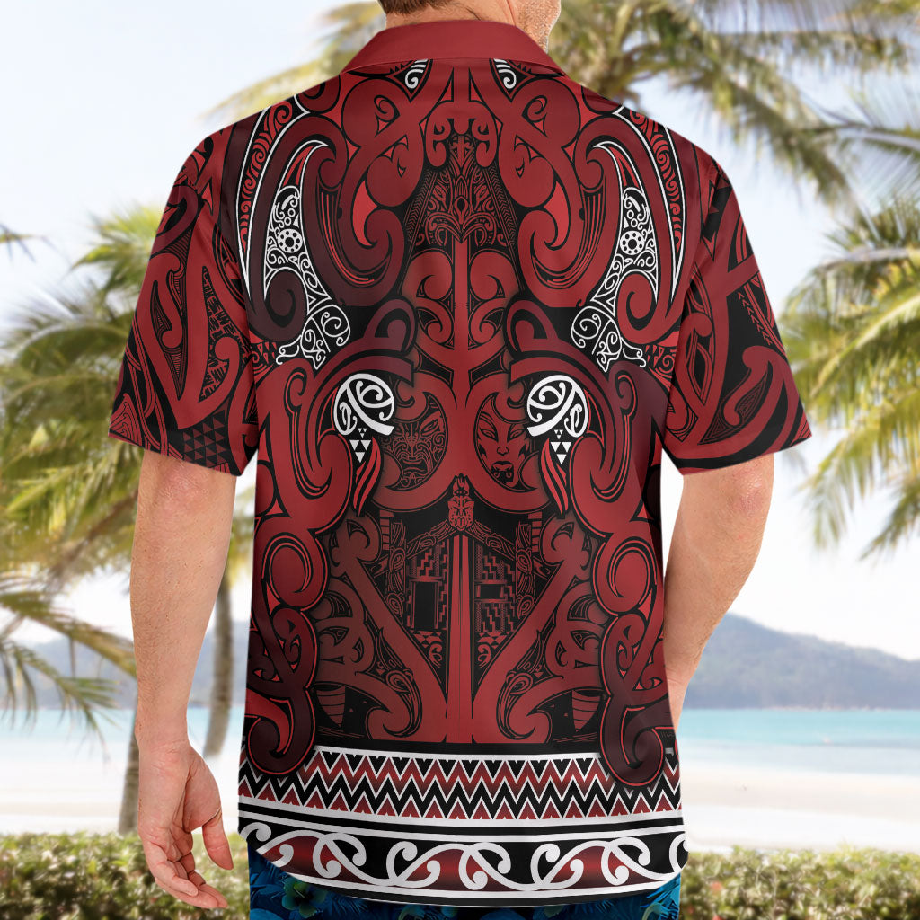 Aotearoa Iwi Te Arawa Hawaiian Shirt Maori Wharenui House Tribal Pattern LT9 - Polynesian Pride