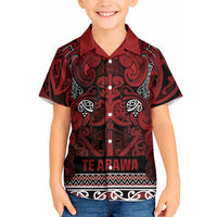 Aotearoa Iwi Te Arawa Hawaiian Shirt Maori Wharenui House Tribal Pattern LT9 - Polynesian Pride