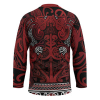 Aotearoa Iwi Te Arawa Hockey Jersey Maori Wharenui House Tribal Pattern LT9 - Polynesian Pride