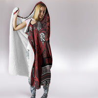 Aotearoa Iwi Te Arawa Hooded Blanket Maori Wharenui House Tribal Pattern LT9 - Polynesian Pride