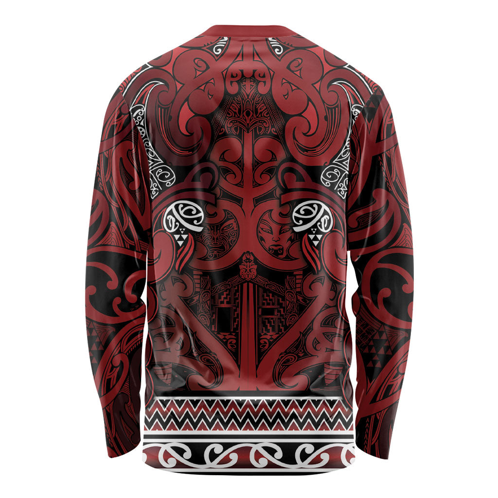 Aotearoa Iwi Te Arawa Long Sleeve Shirt Maori Wharenui House Tribal Pattern LT9 - Polynesian Pride