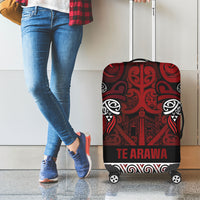 Aotearoa Iwi Te Arawa Luggage Cover Maori Wharenui House Tribal Pattern LT9 - Polynesian Pride