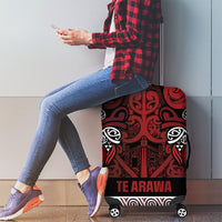 Aotearoa Iwi Te Arawa Luggage Cover Maori Wharenui House Tribal Pattern LT9 - Polynesian Pride