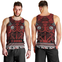 Aotearoa Iwi Te Arawa Men Tank Top Maori Wharenui House Tribal Pattern LT9 - Polynesian Pride