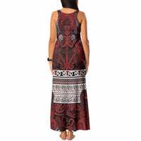 Aotearoa Iwi Te Arawa Tank Maxi Dress Maori Wharenui House Tribal Pattern LT9 - Polynesian Pride