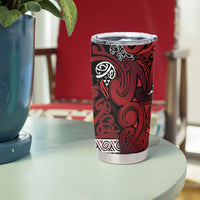 Aotearoa Iwi Te Arawa Tumbler Cup Maori Wharenui House Tribal Pattern LT9 - Polynesian Pride
