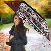 Aotearoa Iwi Te Arawa Umbrella Maori Wharenui House Tribal Pattern LT9 - Polynesian Pride
