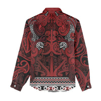Aotearoa Iwi Te Arawa Women Casual Shirt Maori Wharenui House Tribal Pattern LT9 - Polynesian Pride