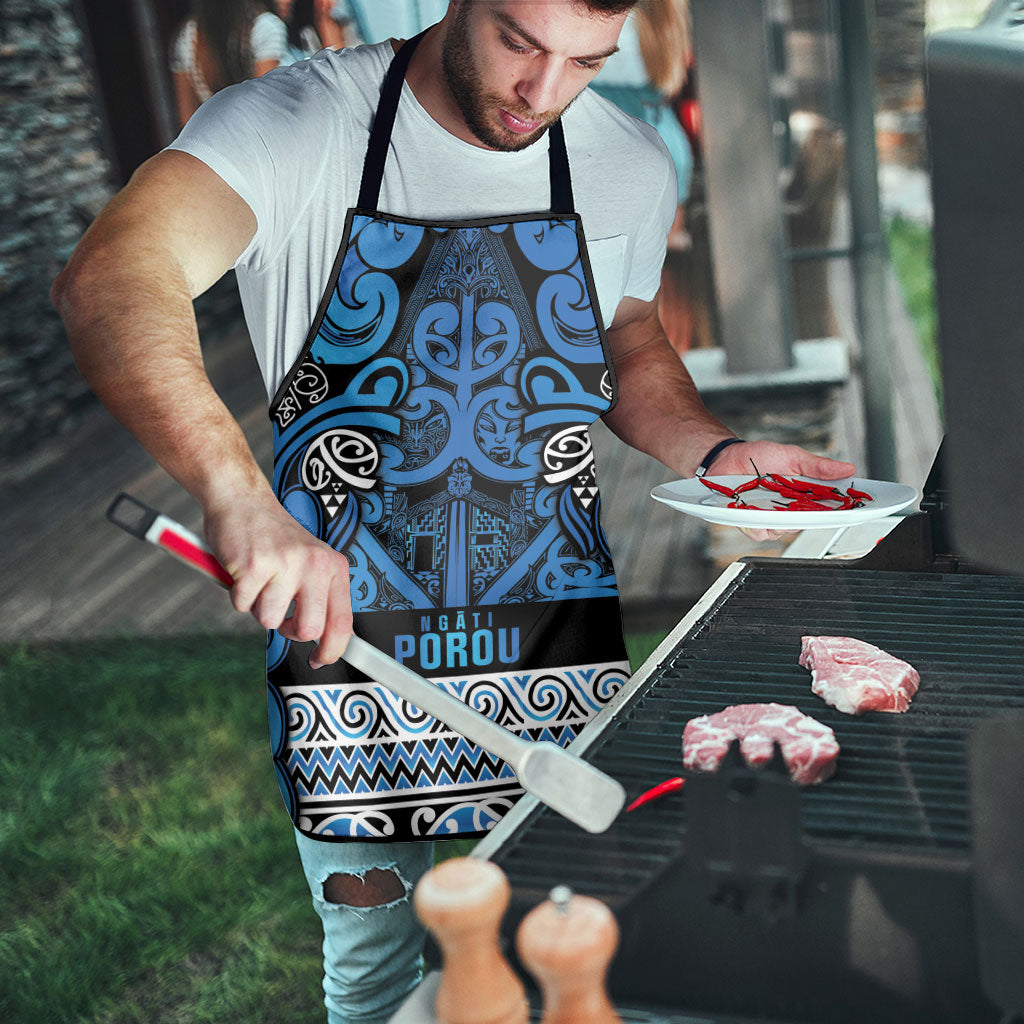 Aotearoa Iwi Ngati Porou Apron Maori Wharenui House Tribal Pattern LT9 - Polynesian Pride