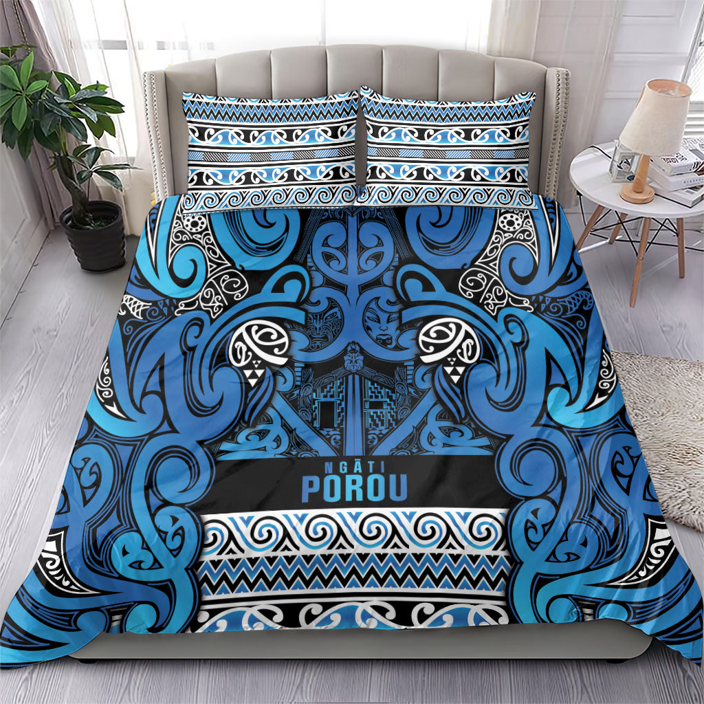 Aotearoa Iwi Ngati Porou Bedding Set Maori Wharenui House Tribal Pattern LT9 - Polynesian Pride