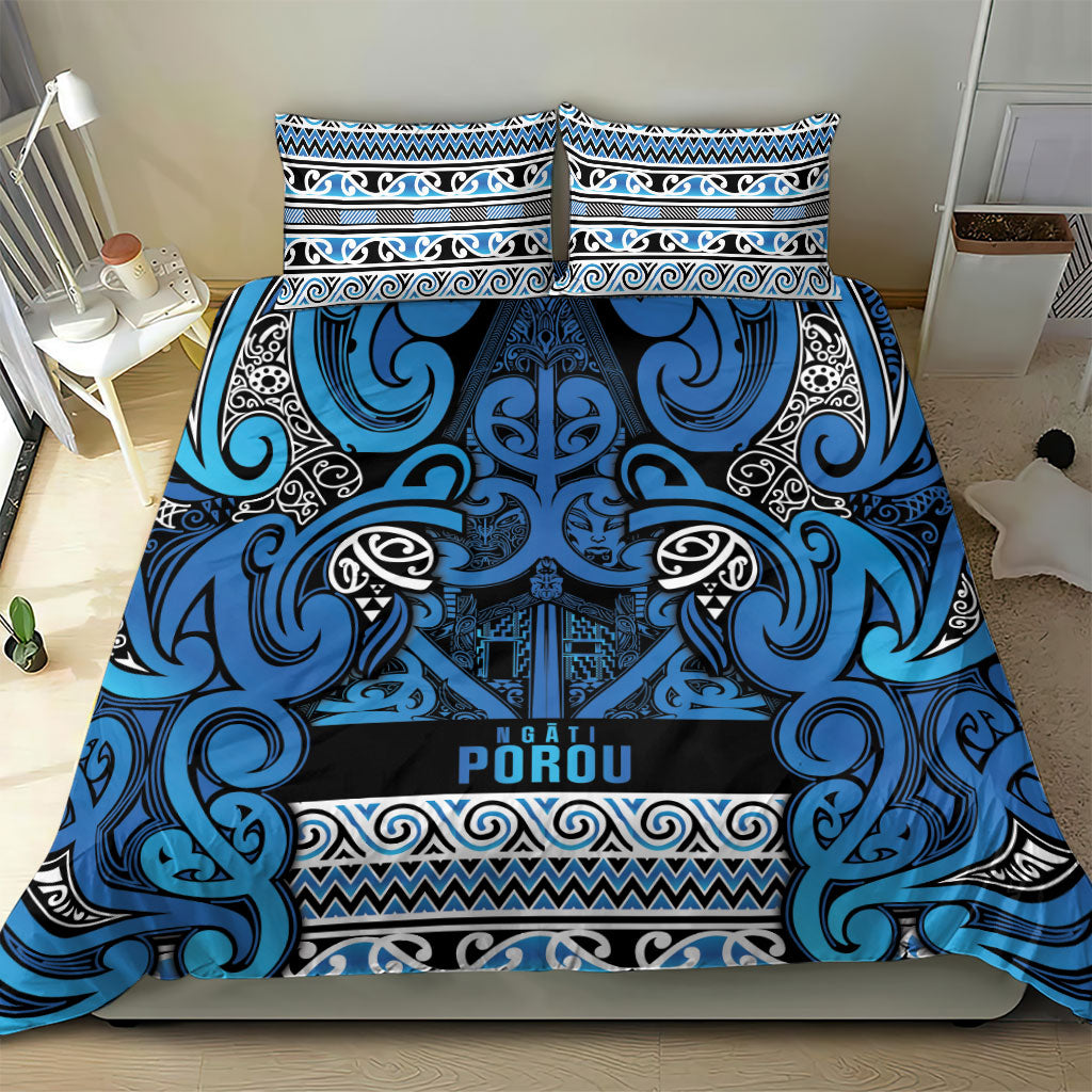 Aotearoa Iwi Ngati Porou Bedding Set Maori Wharenui House Tribal Pattern LT9 - Polynesian Pride